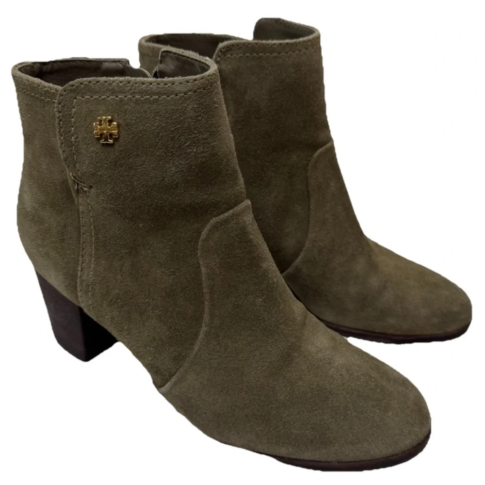 Tory Burch Sabe Suede Ankle Boots